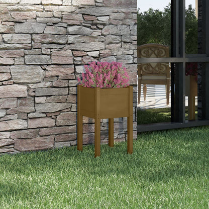 Plantekasser 40x40x70 Cm Massivt Fyrretræ - Variant 810795