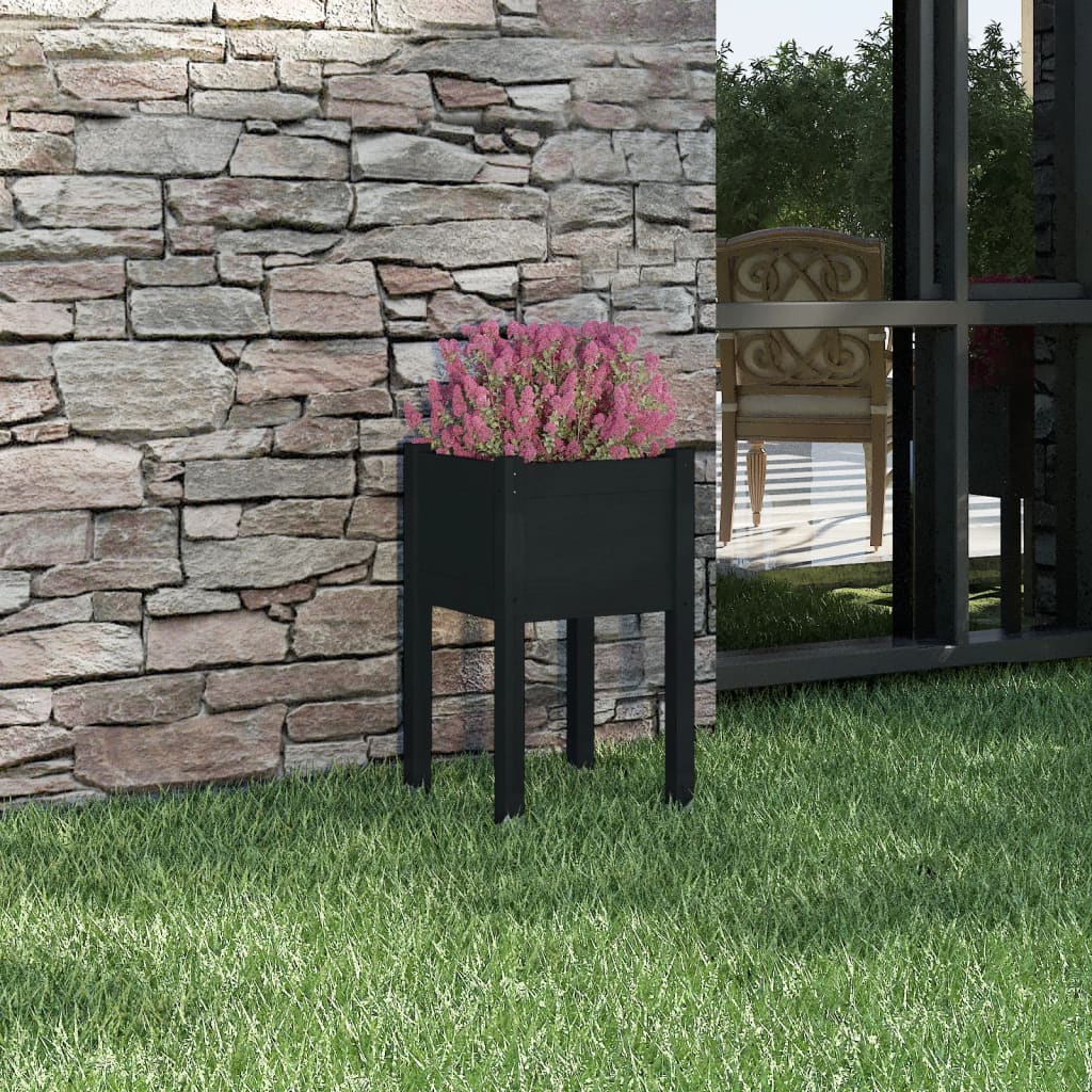 Plantekasser 40x40x70 Cm Massivt Fyrretræ - Variant 810797