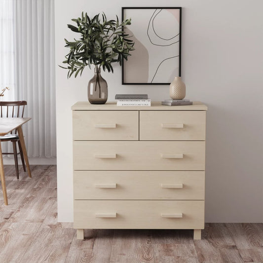 Skænk Hamar 79X40X80 Cm Fyrretræ Honningbrun