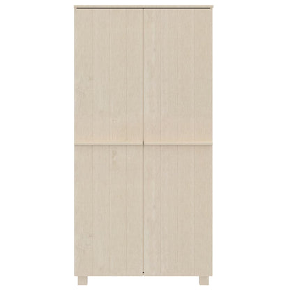 Klædeskab Hamar 89x50x180 Cm Massivt Fyrretræ - Billede 3