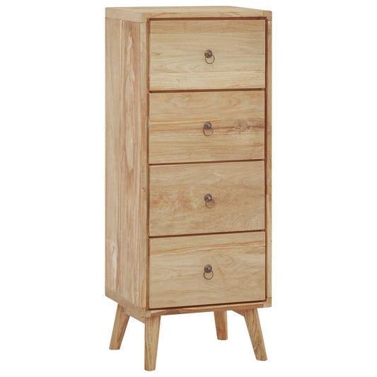 Kommode 40X30X100 Cm Massivt Teaktræ