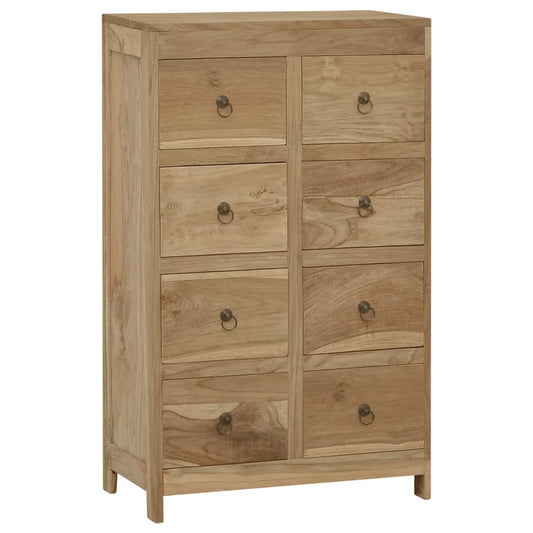 Kommode 55X30X90 Cm Massivt Teaktræ
