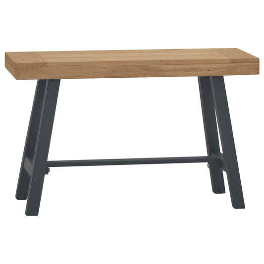 Bænk 80 Cm Massivt Teaktræ