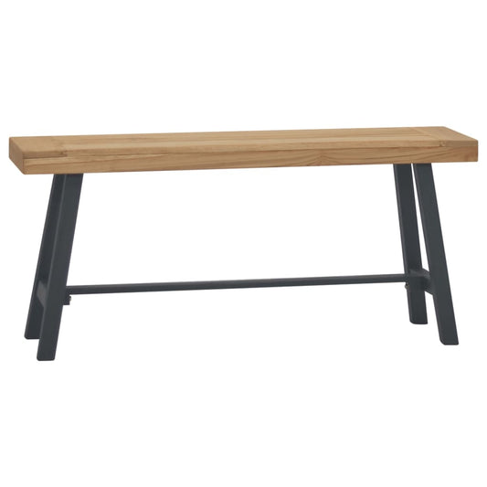 Bænk 110 Cm Massivt Teaktræ