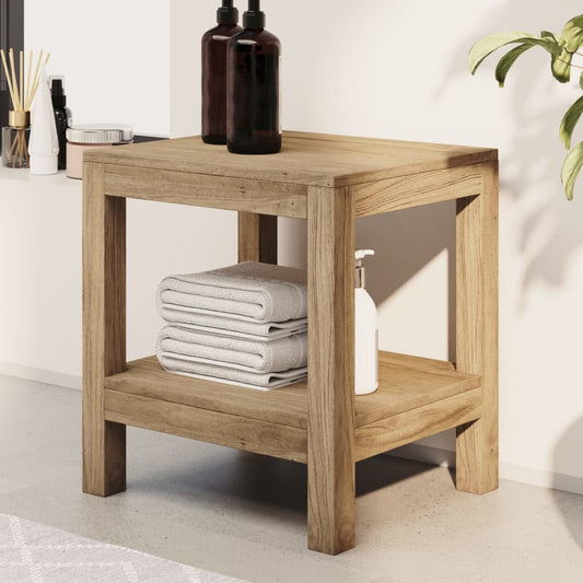 Badeværelsesbord 45X35X45 Cm Massivt Teaktræ
