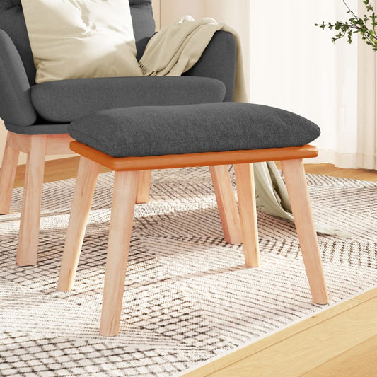 Fodskammel 45x29,5x35 Cm Stof Og Kunstlæder - Hovedbillede
