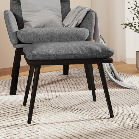 Fodskammel 45X29,5X35 Cm Stof Og Kunstlæder