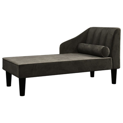 Chaiselong Med Bolster Fløjl