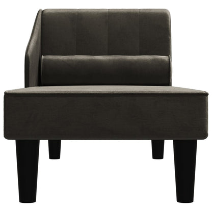 Chaiselong Med Bolster Fløjl