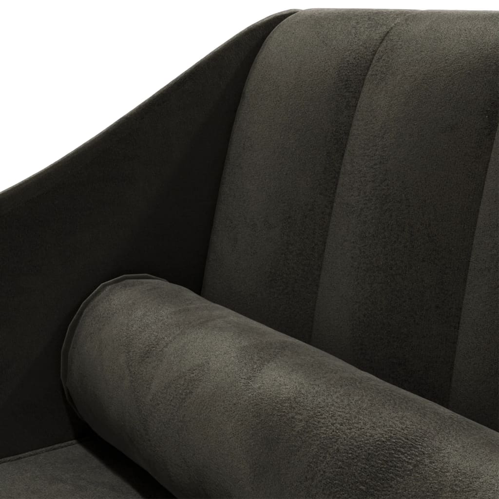 Chaiselong Med Bolster Fløjl