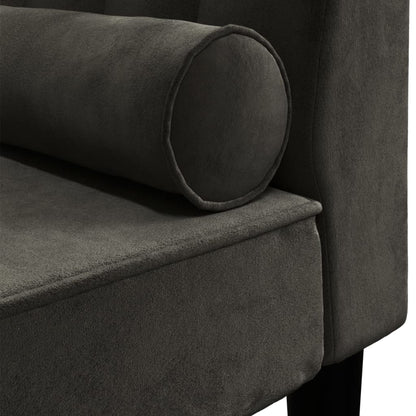 Chaiselong Med Bolster Fløjl