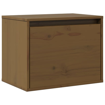 Vægskab 45x30x35 Cm Massivt Fyrretræ Honningbrun - Billede 2