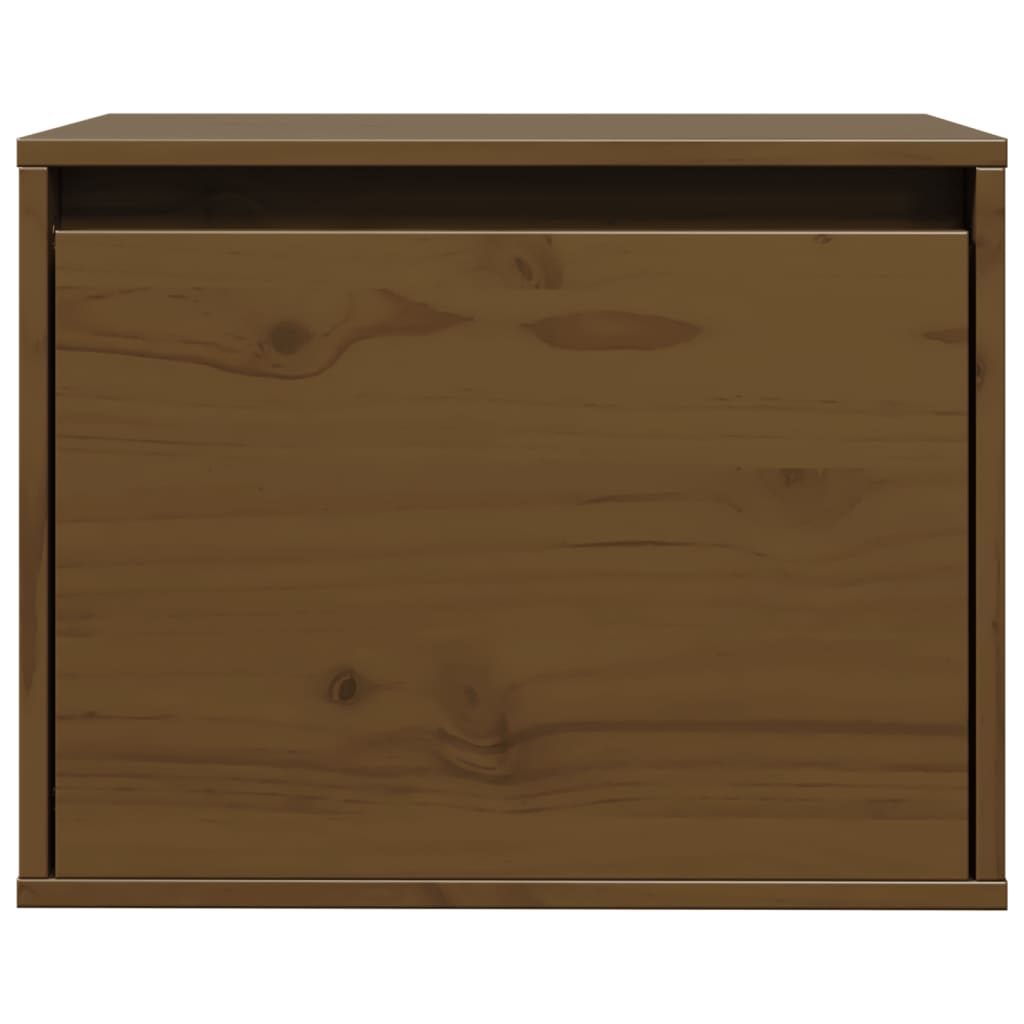 Vægskab 45x30x35 Cm Massivt Fyrretræ Honningbrun - Billede 4