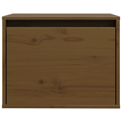 Vægskab 45x30x35 Cm Massivt Fyrretræ Honningbrun - Billede 4
