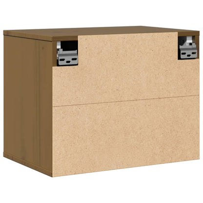 Vægskab 45x30x35 Cm Massivt Fyrretræ Honningbrun - Billede 7