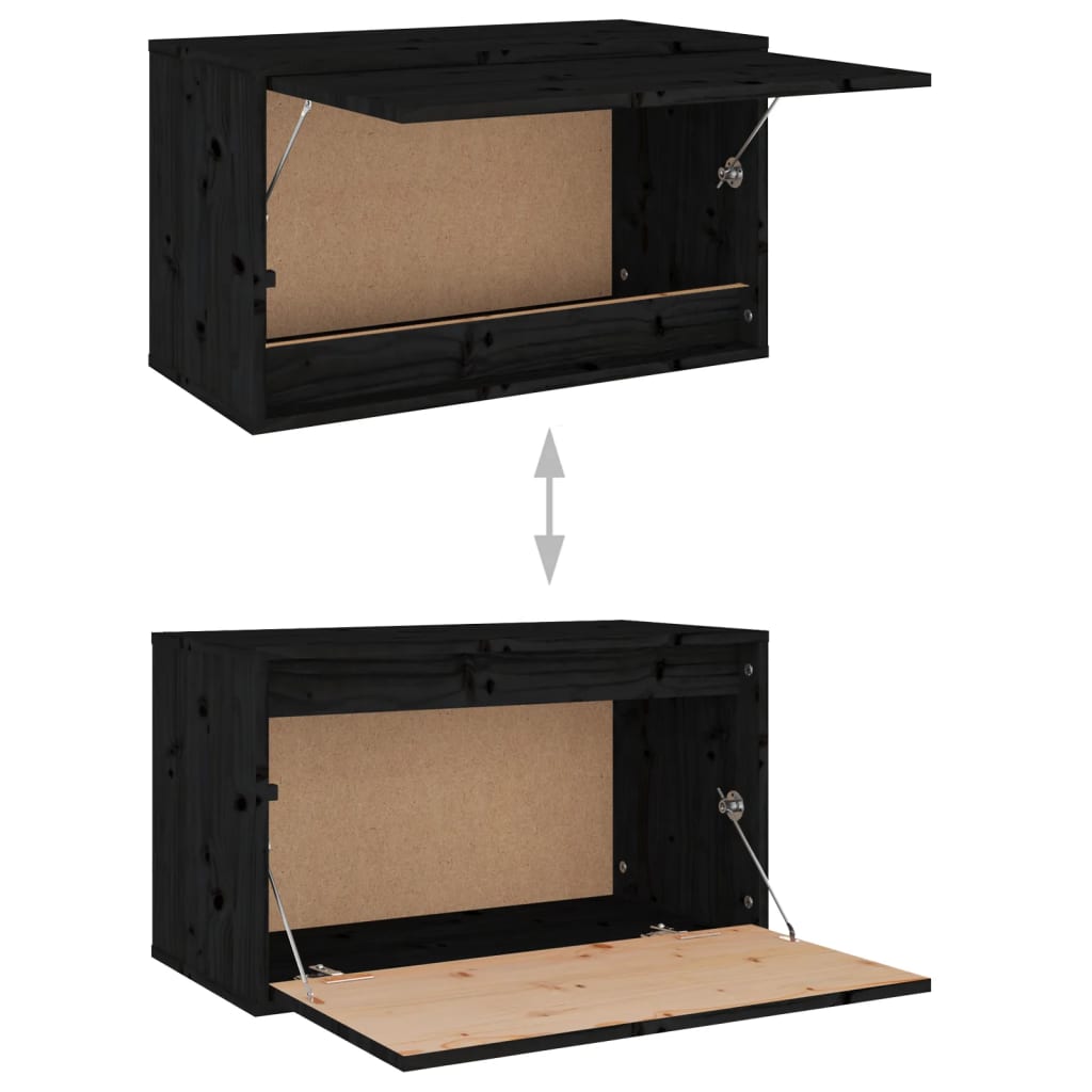 Vægskabe 60x30x35 Cm Massivt Fyrretræ - Billede 8