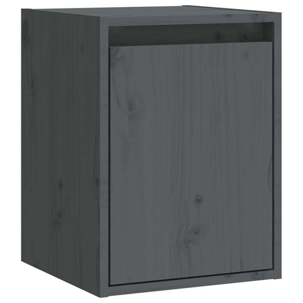 Vægskabe 2 Stk. 30x30x40 Cm Massivt Fyrretræ - Billede 4