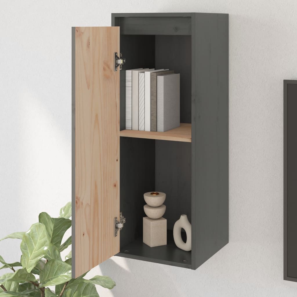 Vægskabe 30x30x80 Cm Massivt Fyrretræ - Billede 3