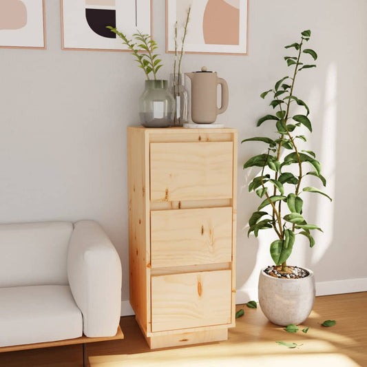 Skænk 32X34X75 Cm Massivt Fyrretræ