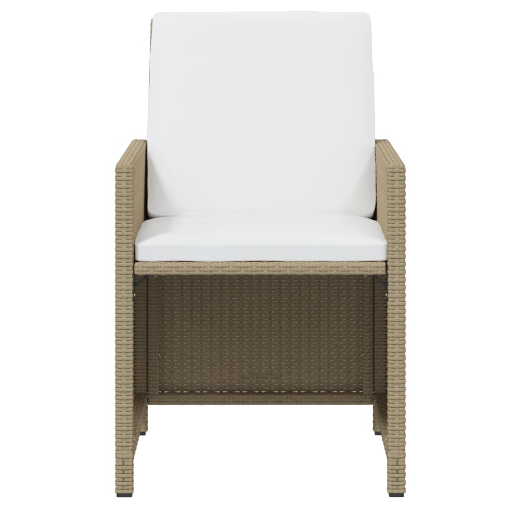 Spisebordssæt Til Haven 21 Dele Med Hynder Polyrattan - Billede 6