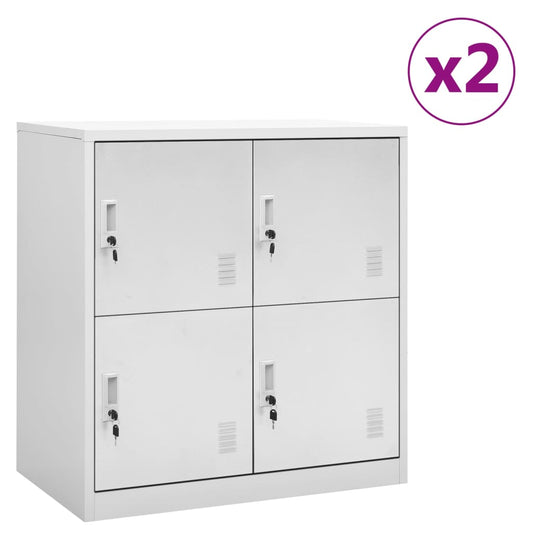 Skabe 90x45x92,5 Cm Stål - Hovedbillede