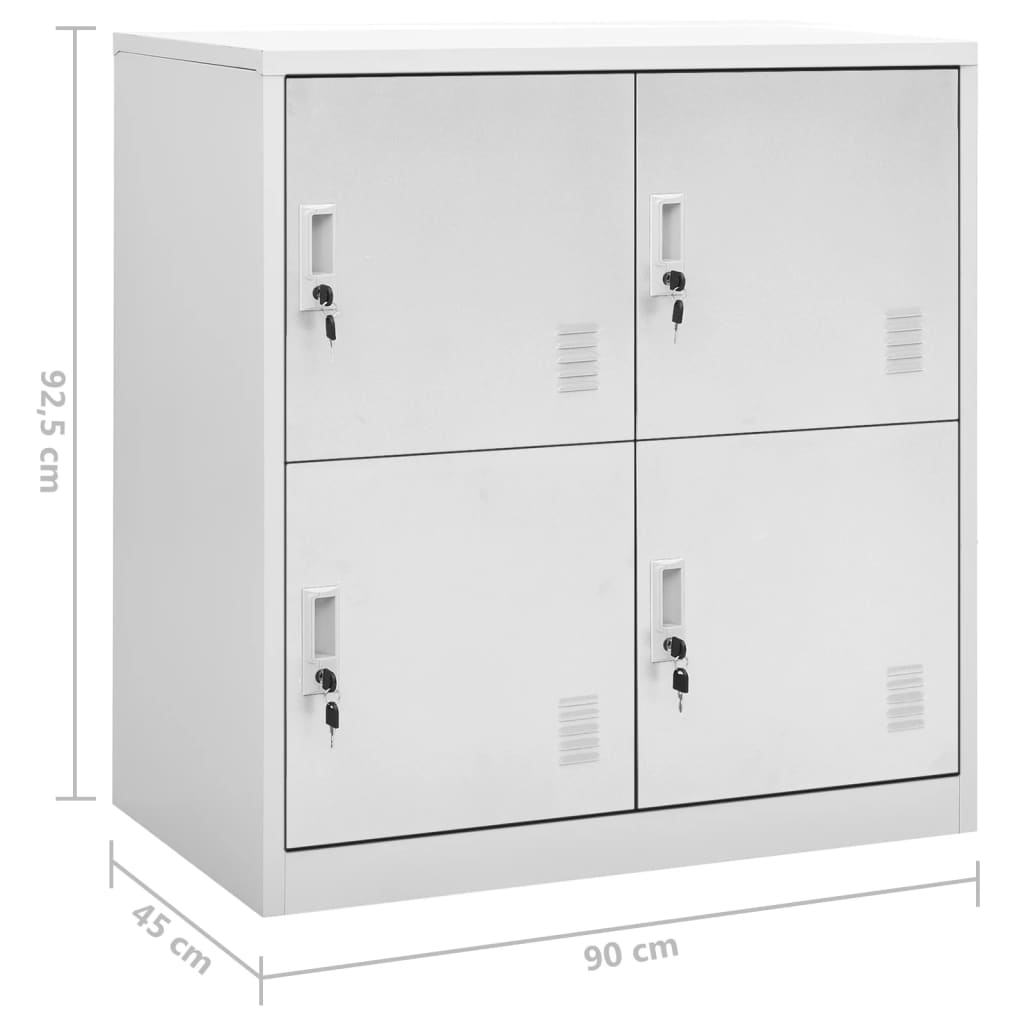 Skabe 90x45x92,5 Cm Stål - Billede 8