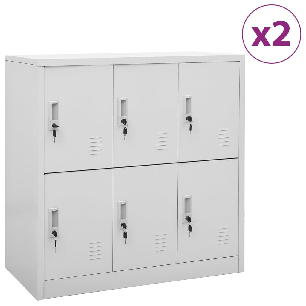 Skabe 90x45x92,5 Cm Stål - Variant 3095231
