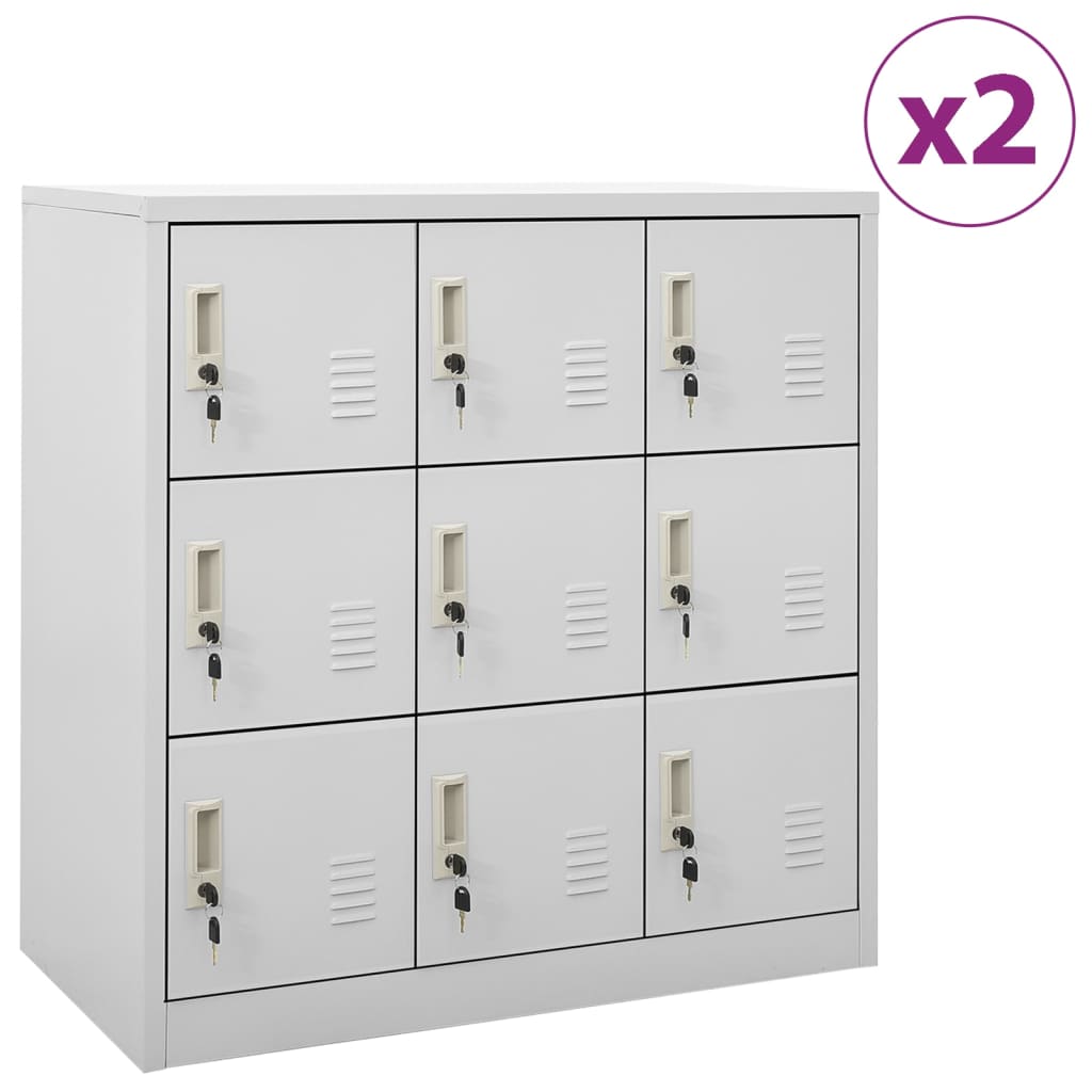 Skabe 90x45x92,5 Cm Stål - Variant 3095239