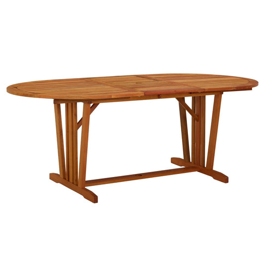 Havebord 200X100X75 Cm Massivt Eukalyptustræ
