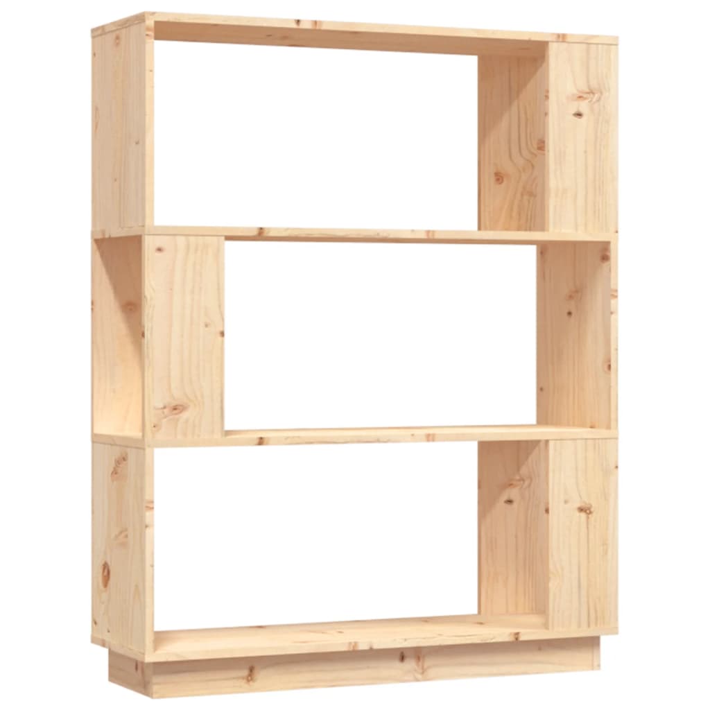 Bogreol/Rumdeler 80X25X101 Cm Massivt Fyrretræ