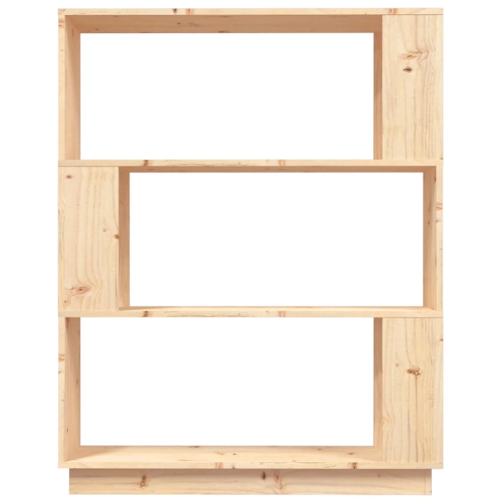 Bogreol/Rumdeler 80X25X101 Cm Massivt Fyrretræ