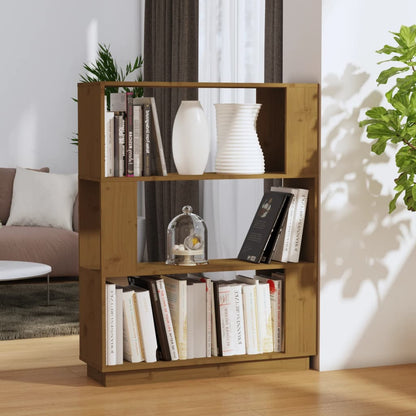 Bogreol/Rumdeler 80X25X101 Cm Massivt Fyrretræ