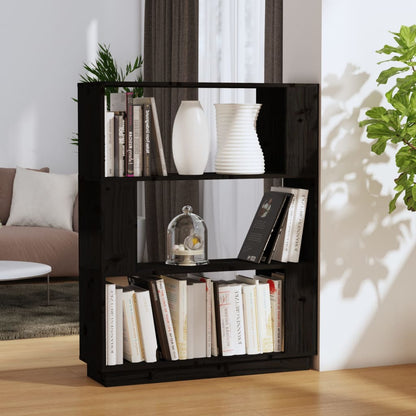 Bogreol/Rumdeler 80X25X101 Cm Massivt Fyrretræ