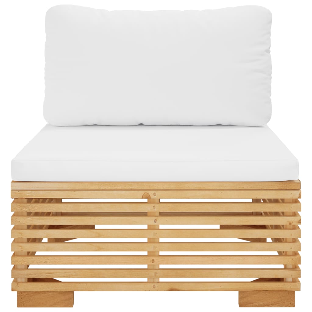 Midtermodul Til Havesofa Med Hynder Massivt Teak