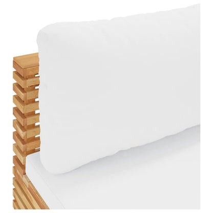 Midtermodul Til Havesofa Med Hynder Massivt Teak