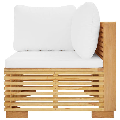 Hjørnemodul Til Havesofa Med Hynder Massivt Teak