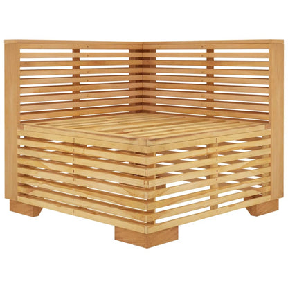 Hjørnemodul Til Havesofa Med Hynder Massivt Teak
