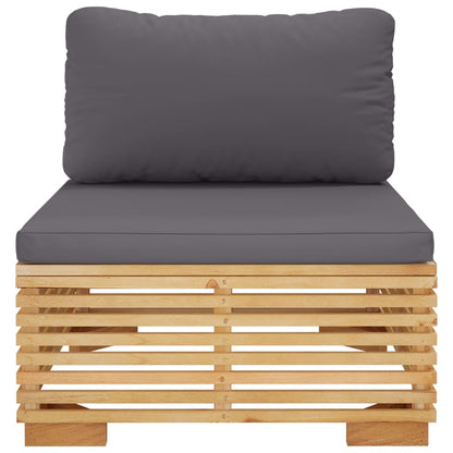 Midtermodul Til Havesofa Med Hynder Massivt Teak