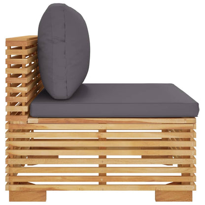 Midtermodul Til Havesofa Med Hynder Massivt Teak