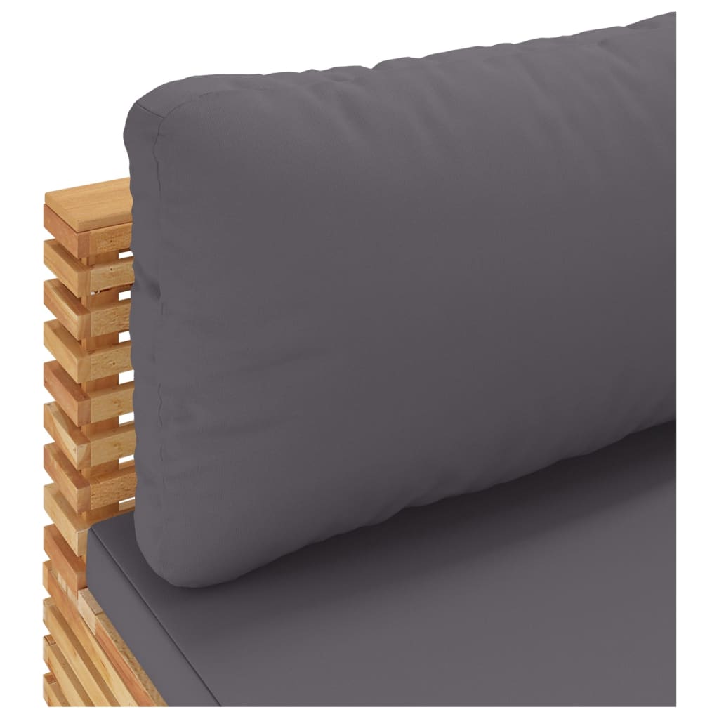 Midtermodul Til Havesofa Med Hynder Massivt Teak