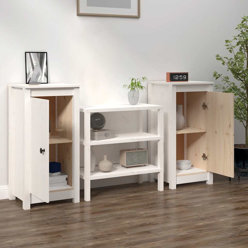 Skænk 39x35x80 Cm Massivt Fyrretræ