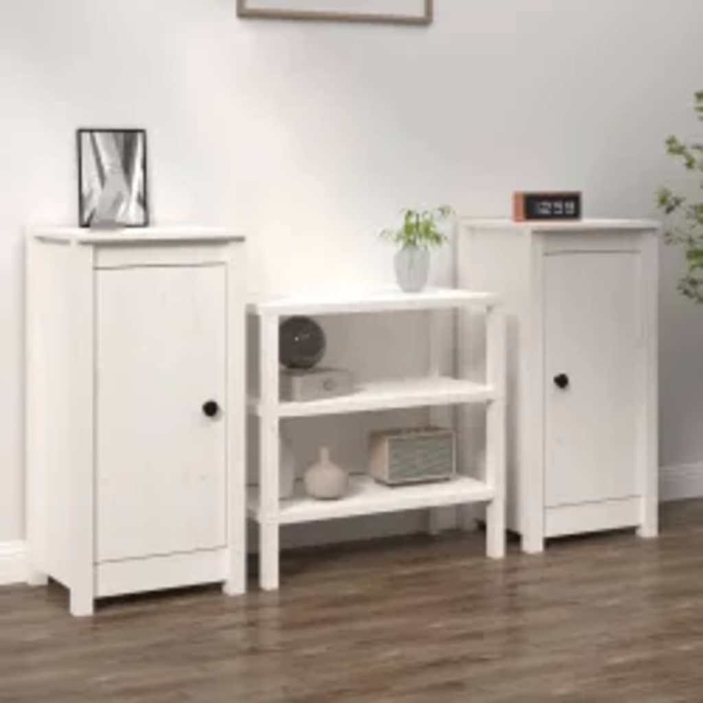 Skænk 39x35x80 Cm Massivt Fyrretræ