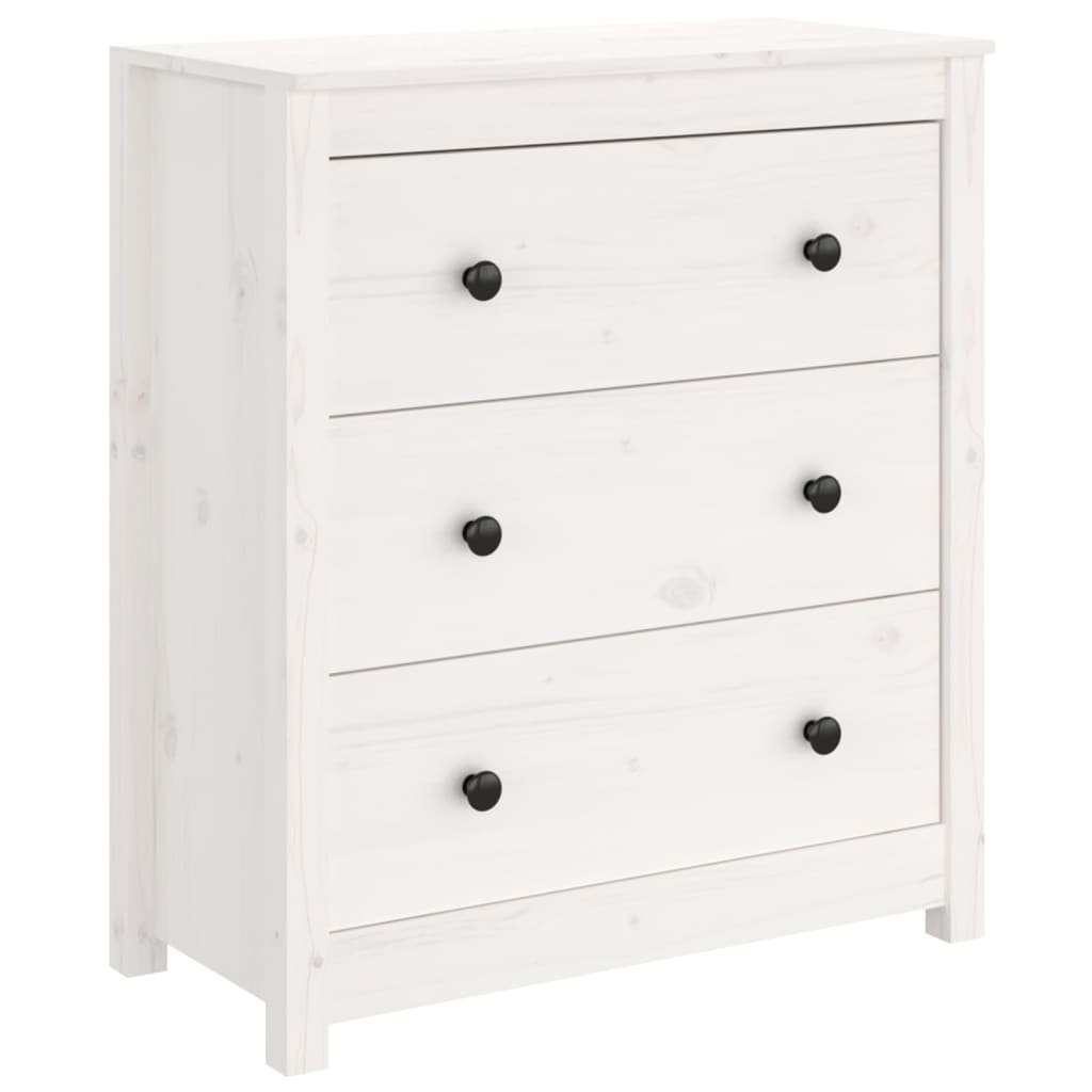 Skænk 70x35x80 Cm Massivt Fyrretræ