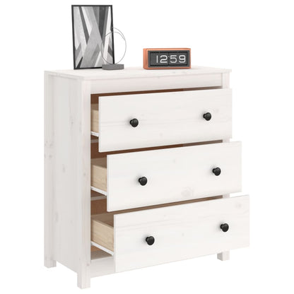 Skænk 70x35x80 Cm Massivt Fyrretræ