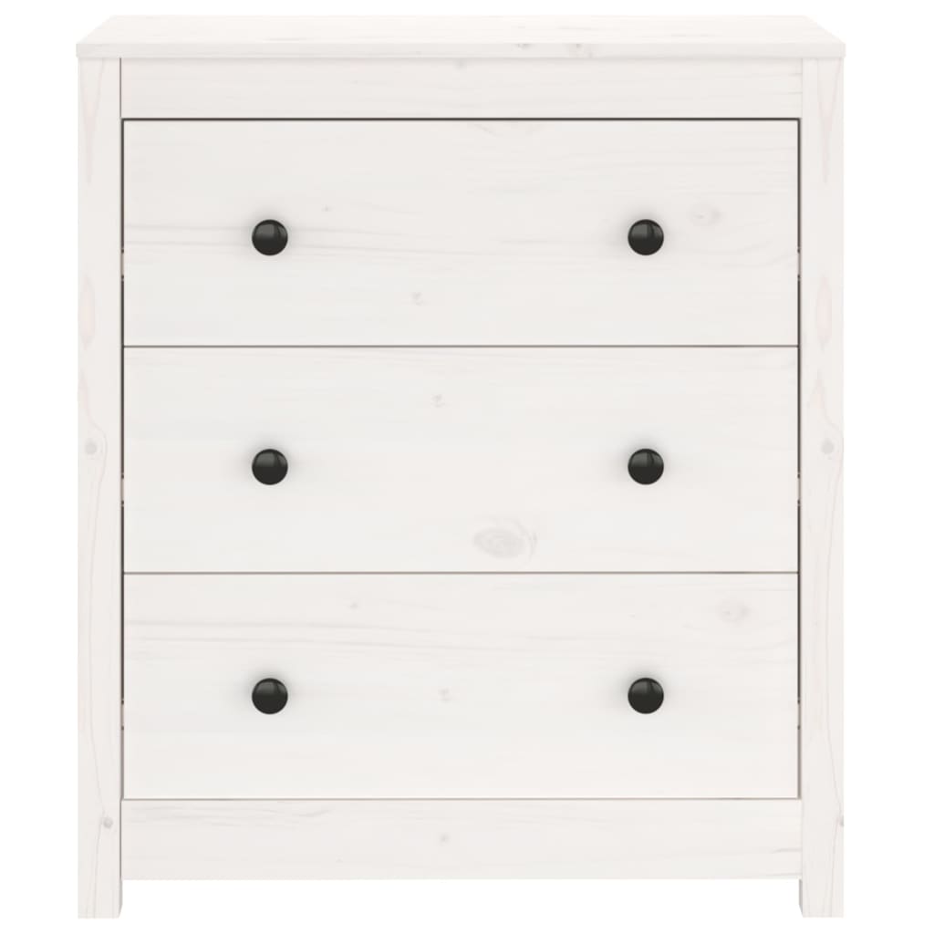 Skænk 70x35x80 Cm Massivt Fyrretræ