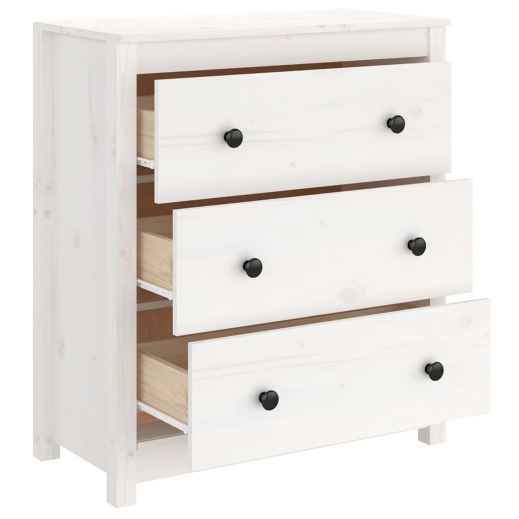 Skænk 70x35x80 Cm Massivt Fyrretræ