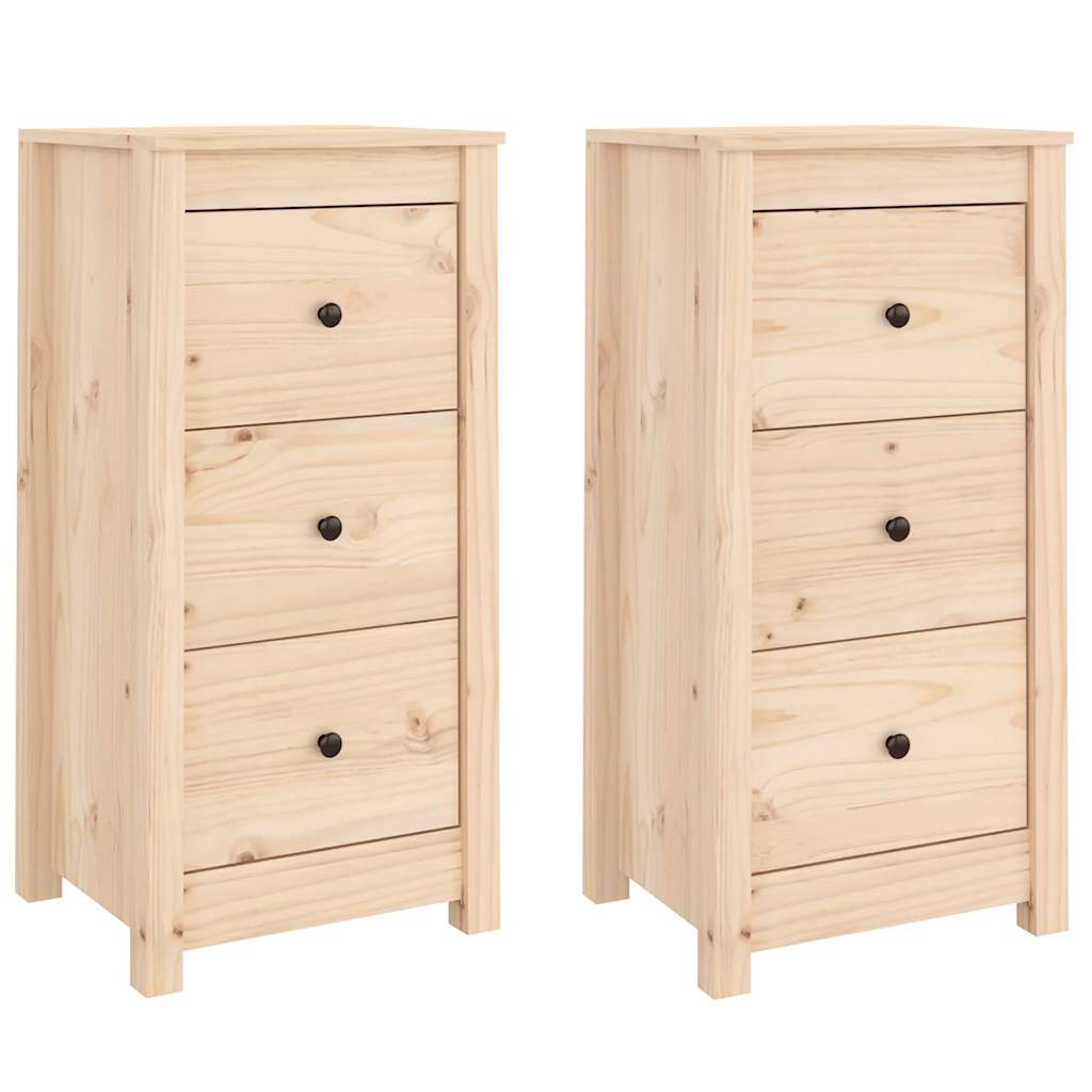 Skænk 40x35x80 Cm Massivt Fyrretræ