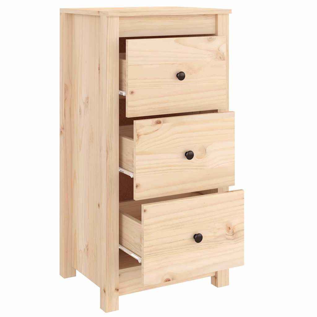 Skænk 40x35x80 Cm Massivt Fyrretræ