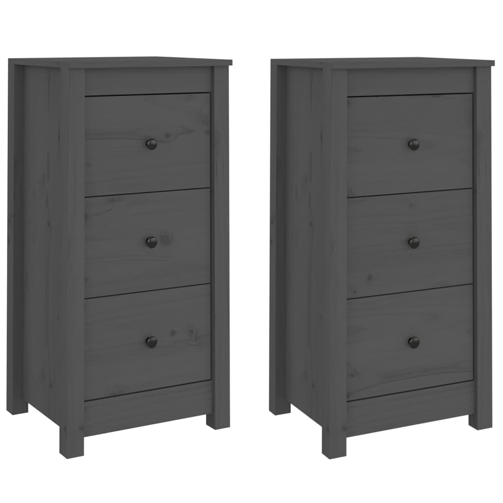 Skænk 40x35x80 Cm Massivt Fyrretræ