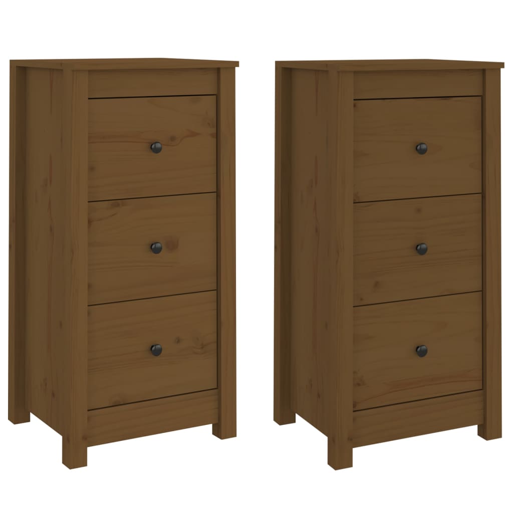 Skænk 40x35x80 Cm Massivt Fyrretræ